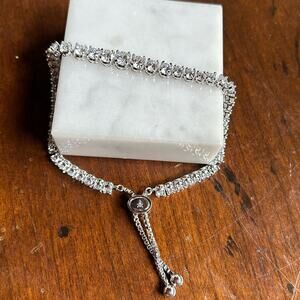 The Danbury Mint Shimmering Splendor Simulated Diamonisse Tennis Bracelet #222